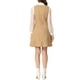 thumbnail image 3 of Vestido Pinafore Inspire Chic para Mujer A-Line Overoles Doble Botonadura Tirantes XL Caqui Claro, 3 of 6