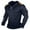 Navy, variant on Cargo Sweatshirts for Men 1/4 Zip Pullover Hoodie with Pocket Long Sleeve Outdoors Hiking Sports Tops (XL, Navy)