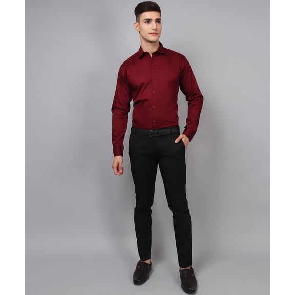 Exclusive TryBuy Premium Maroon Casual/Formal Shirt for Men