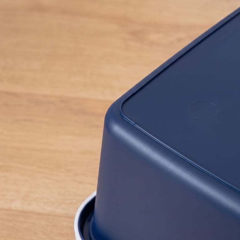 IRIS Mini Open Top Cat Litter Box with Scoop, Navy photo 7