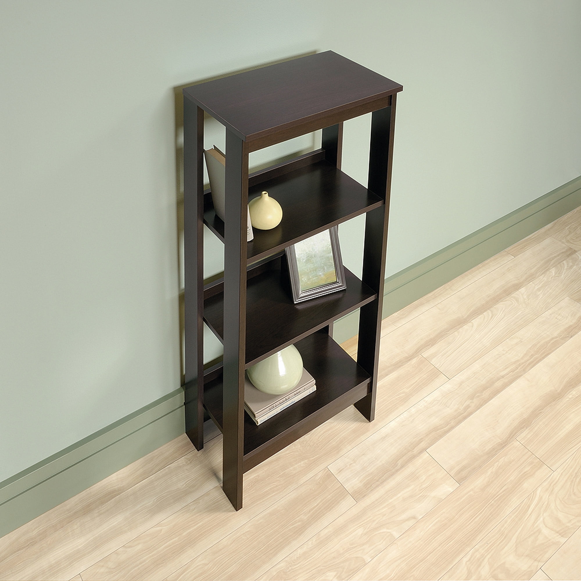 Sauder Beginnings 3-Shelf Bookcase, Cinnamon Cherry Finish