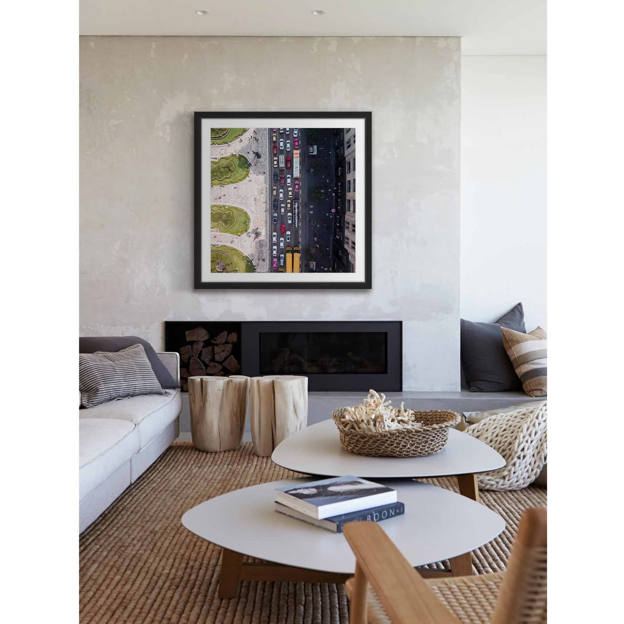 "City Traffic" Framed Painting Print