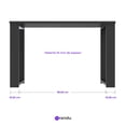 thumbnail image 4 of Escritorio Esencial V2 Moderno Minimalista Y Fácil Armado. Hpl 120x45 Cm Cubierta Color Negro Espesor 1 Pulgada, 4 of 5