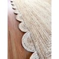 thumbnail image 5 of MoonLight Rug Jute Scalloped Area Rug, Hand Woven Area Rug Braided Jute Scalloped Border (NATURAL, 2 X 3 FEET), 5 of 5