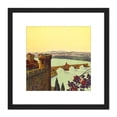 thumbnail image 1 of Pont Saint Benezet Avignon Rhone Bridge 8X8 Inch Square Wooden Framed Wall Art Print Picture with Mount, 1 of 4