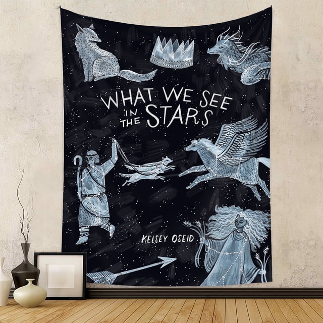 Tapiz Lo que vemos en las estrellas, constelación del zodíaco, 130 x 150 cm