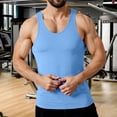 thumbnail image 6 of Gibobby Men Tank Tops 1 Pack Men's Muscle Shirts Sleeveless Quick Drying Gym Workout Tank Top(XXXXXL,Light Blue), 6 of 7