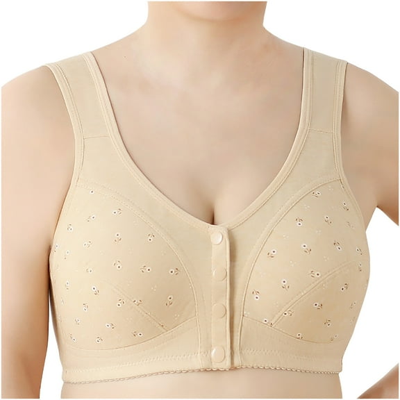 Penkiiy Women Bras Women's No Steel Ring Lactation Vest Bra Back Adjustment Yoga Running Bra Khaki Bras