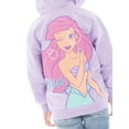 thumbnail image 2 of Disney Princess Toddler Girl Little Mermaid Ariel Full-Zip Hoodie with Front & Back Graphics, Sizes 12M-5T, 2 of 8