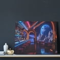 thumbnail image 3 of Lsque Futuristic Bar Space View Print Wall Art – Decorative Picture for Living Room, Bedroom, and Office (Horizontal), 3 of 6