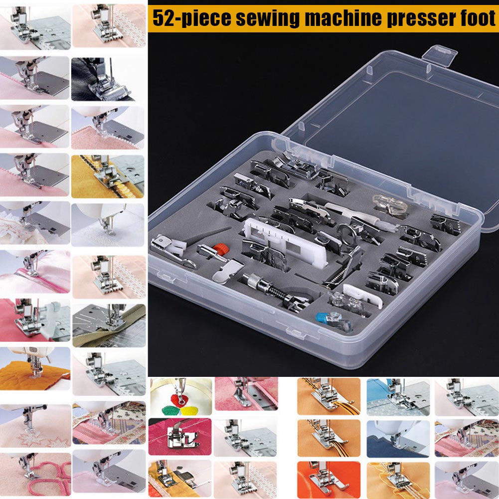 Domestic Sewing Machine Presser Foot Feet Set 52pcs for Brother Janome Singer Sj 