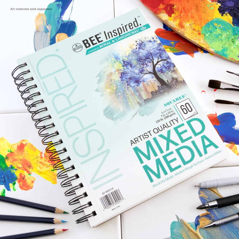 Bee Paper Bee Inspired Mixed Media Paper Pad, 7x10, 60 Sheets photo 3