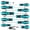 Blue, variant on Professional Attractive Driver Set 12pc With Ergonomic Grip And Storage Bucket For Accuracy Work