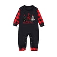 thumbnail image 3 of Odeerbi Christmas Pajamas for Family Plaid Holiday Long Sleeve Family Christmas Pajamas Matching Sets Infant Fashion Plaid Print Blouse Tops Pants Sleepwear Xmas Family Matching PJs Set Red, 3 of 5
