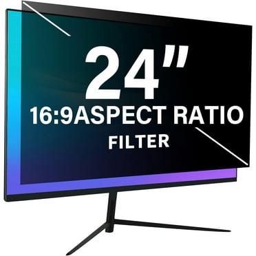 Computer Privacy Screen Filter 24 inch,Removable 16:9 Widescreen Monitor Privacy Screen,Anti Glare Blue Light Privacy