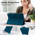 thumbnail image 4 of GSFY for 2024 iPad Pro 11 inch Case M4 (5th Generation), PU Leather Magnetic Closure Protective Folio Stand Cover with Pencil Holder Multiple Viewing Angles for iPad Pro 11 5th Gen - Darkblue Bloom, 4 of 9