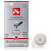 Illy Coffee E.S.E. Pods, 100% Arabica Bean Signature Italian Blend, Classico Lungo Medium Roast, 18 Count, 12 Pack