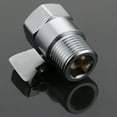 thumbnail image 1 of SHISHIan Clearance Silver Delicate Copper Plating Angle Quick Opening Spool Cut Off Flow Regulating Branch Interface Tools One Interface Switch Valve Silver, 1 of 6