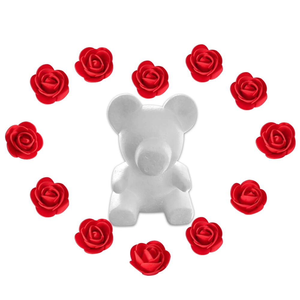 foam bear roses