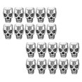 thumbnail image 4 of Skull Beads For Earring Making Loose Beads Vintage Jewelry Components Silver Alloy 30Pcs, 4 of 5