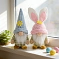 thumbnail image 5 of LEWEEN 2 Pcs Easter Gnome Figurines Faceless Dolls, Soft Polyester Plush Table Decorations, Holiday Gifts Ornaments for Home Easter Party Festive Companions Multicolor Spring Decor, 5 of 6
