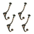 thumbnail image 2 of Mascot Hardware Copper Finish Twisted Iron Hat & Coat Hook - Pack of 10, 2 of 5