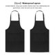 thumbnail image 5 of Injueey Delantal largo de para mujer, delantales para hornear con cuello, Protector de ropa multifuncional antiincrustante, fábricas de alimentos Suministros de limpieza para el hogar Injueey HA065691-00, 5 of 6