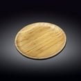 thumbnail image 5 of Set Of 6 Bamboo Round Plate 9 inch |For Appetizers / Barbecue / Steak, 5 of 7
