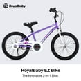 thumbnail image 4 of Christmas Gift Slide and Pedal Kids Bike EZ Balance Pedal Switchable Bicycle, 18 Inch, Purple, 4 of 6