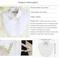 thumbnail image 3 of YooGuoGuo Fake Collar Detachable Blouse Dickey Collar Half Shirts Faux False Collar for Women & Girls Favors, 3 of 6