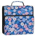 thumbnail image 5 of FORMRS Zipper Binder with Shoulder Strap 2-inch Ring 500 Sheet Capacity File Bag, Blue Daisy, 5 of 5