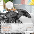 thumbnail image 2 of 3 Piece Black Boho Duvet Cover Set Queen Size,Microfiber Comforter/Quilt Cover with Corner Ties and 2 Pillowcases,Retro Farmhouse Neutral Abstract Geometric All Season Bedding with Zipper Closure, 2 of 8