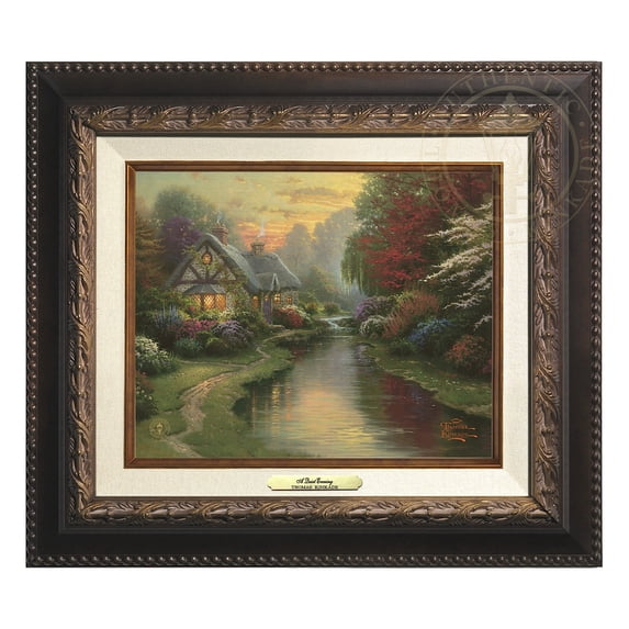 Thomas Kinkade A Quiet Evening - Canvas Classic (Aged Bronze Frame)