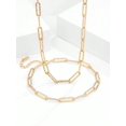 thumbnail image 1 of 1 Set Fashionable Simple 925 Sterling Silver Safety Pin Shaped Necklace & Bracelet, Suitable For Women's Daily Wear, 1 of 5