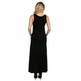 thumbnail image 3 of 24seven Comfort Apparel Sleeveless Tank Maternity Maxi Dress with Pockets, 3 of 4