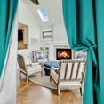 thumbnail image 6 of Deconovo Blackout Curtains Thermal Insulated Drapes with Silver Coated Back for Bedroom 42x72 inch Teal 2 Panels, 6 of 7