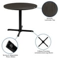 thumbnail image 4 of Flash Furniture Chapman 36" Round Multipurpose Conference Table, Rustic Gray, 4 of 12