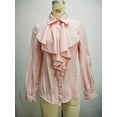 thumbnail image 5 of Women's Ruffle Blouse Long Sleeve Collar Neck Button Down Victorian Shirt Tops, 5 of 8