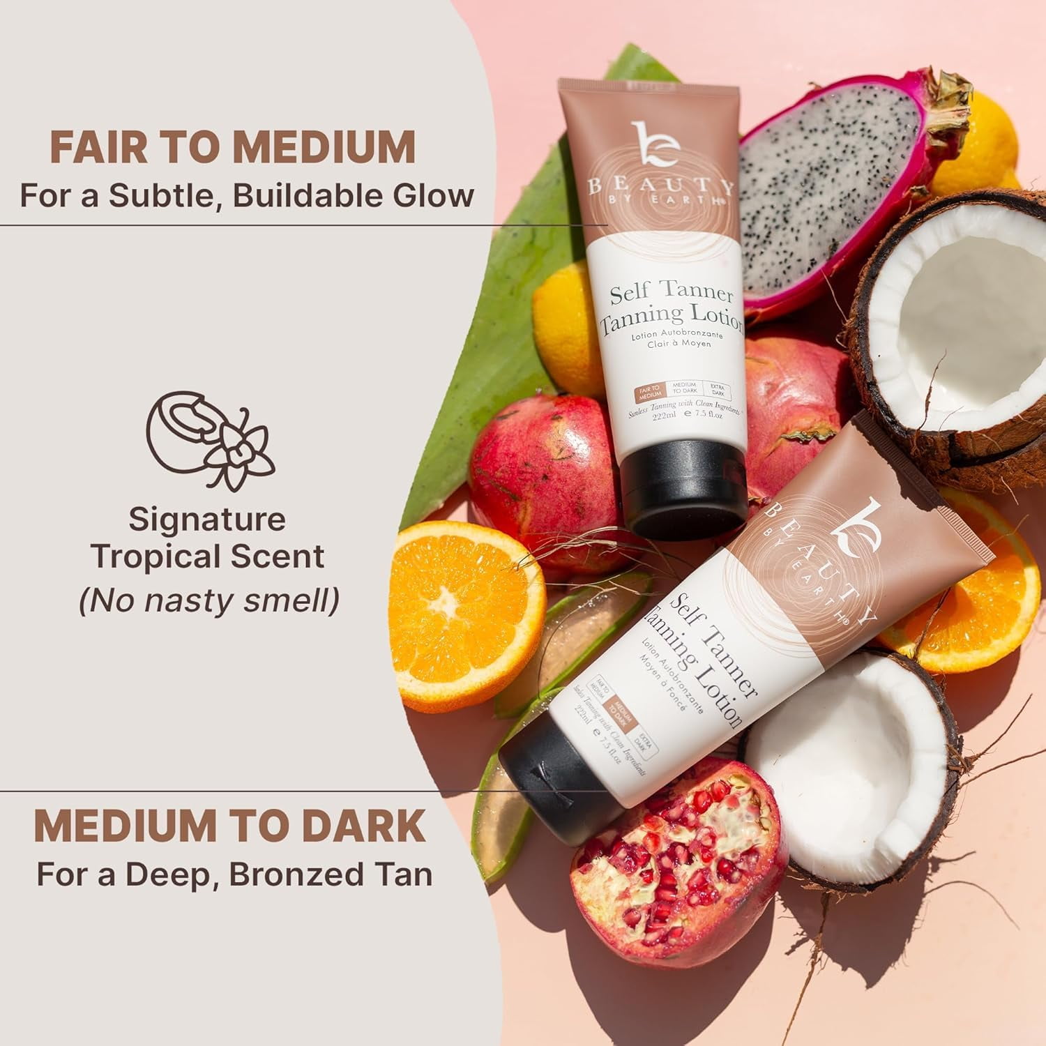 Self Tanner Lotion with Application Kit - USA Made Sunless Self Tanning Lotion with Organic Ingredients