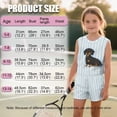 thumbnail image 7 of chaqlin Dachshund Stripes Girls 2 Piece Summer Outfits Kids Shorts Set O Neck Tank Tops and Soft Shorts with Pocket Kids Short Set for 5-14Y, 7 of 7