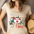 thumbnail image 4 of Santa’s Favourite Nurse T-Shirt | Cute Christmas Nurse Graphic Tee, White, Size S, 4 of 6