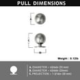 thumbnail image 5 of Goo-Ki Set of 12 -Sleek Round Brushed Satin Nickel Cabinet Knobs - Modern and Minimalist Hardware for Stylish Home Enhancement - 1 Inch Diameter, 5 of 7