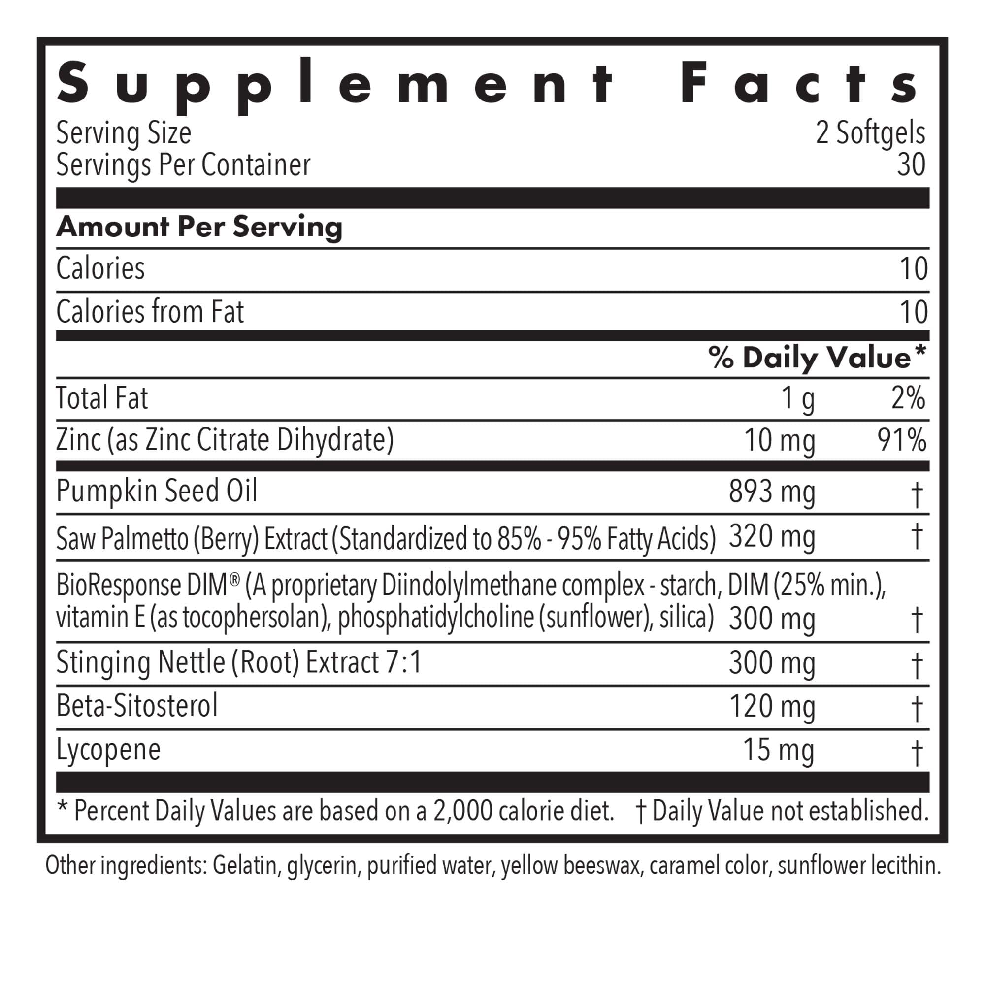 ARG DIM Palmetto - BioResponse DIM & Saw Palmetto Softgels - Hormone & Estrogen Metabolism Support - Prostate & Androgen Balance Formula - 30 Servings - 60 Softgels