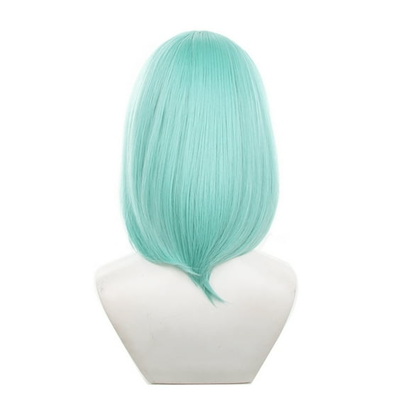 Vivaroom Blue Daily Style Wig Heat Resistant Synthetic Hair Wig