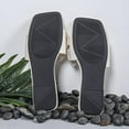 thumbnail image 6 of Summer Women Slippers Flat Heel Square Toe Slip-on Slides Slippers Beach Flat Sandals Casual Summer Shoes with Bow Knot, 6 of 8