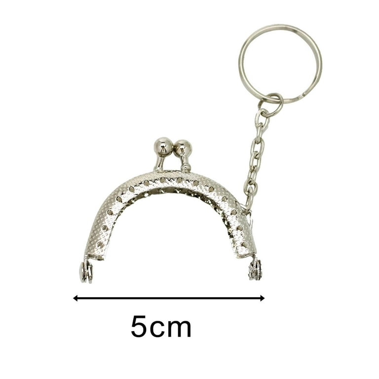 10x Bag clasp Bag Clutch Metal Arch Half Round Coin Bag Clasp 5cm Metal  Purse Accessory DIY Craft Sewing , 