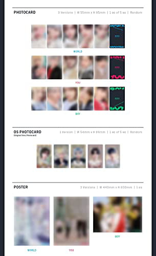 Photocards The Chaos Chapter: Freeze The 2nd Album TXT You ver. Extra Decorative Stickers CD+Photobook+Folded Poster+Others with Tracking Pre Order
