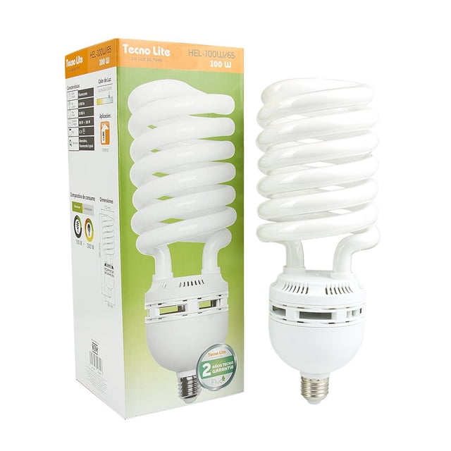 Tecnolite Foco Fluorescente, 100w, Luz Blanca Tecnolite HEL-100W/65-220 Tecnolite NA
