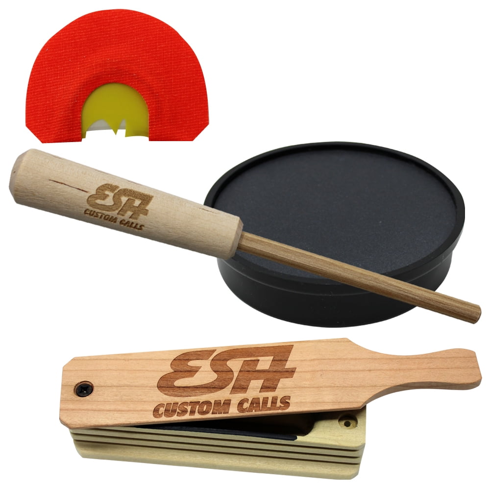 ESH Turkey Call Starter Pack, 1 AllWeather Turkey Box Caller, 1 Slate
