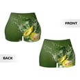 thumbnail image 5 of Kdxio Friut Avocado Print Workout Shorts for Women Seamless Soft Smooth Gym Yoga Scrunch Active Shorts, 5 of 9